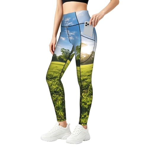 Legging imprimé avec poches femme fini les vêtements de sport inconfortables