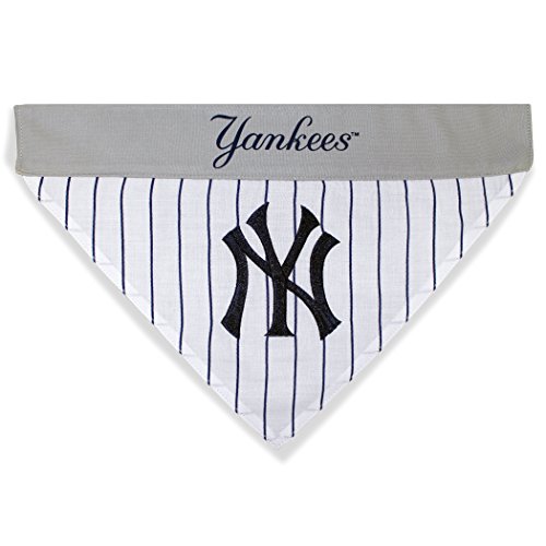Pets First Yan-3217-L-Xl Mlb New York Yankees Reversible Pet Bandana, Large/X-Large, Mlb Team Color #TOP3