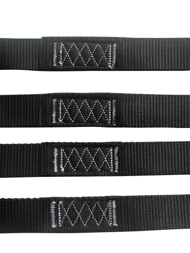 Made In Usa Soft Loop Tie Down Strap Heavy Duty 1.25 X 18 Inch (Pack Of 4 Straps) -Nylon Anchor Straps For Use W/Ratchet Strap Hooks – For Snowmobiles, Rtv, Atv, Motorcycle, Bike, Roof Rack, Etc. #TOP1