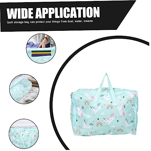 USHOBE 2 Peças Saco De Roupas Médio Cobertor De Cama Sacos De Armazenamento Dobráveis ​​De Viagem Pa
