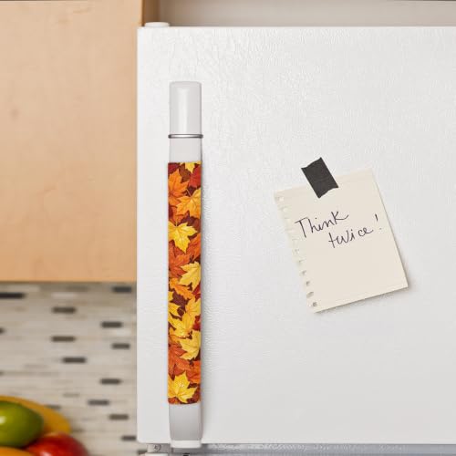 Image of Pardick Refrigerator Door Handle Covers Set of 2, Fall Maple Leaf Fridge Handle Covers Appliance Handle Covers Protector for Microwave Oven Stove Dishwasher, Keep Your Kitchen Appliance Clean