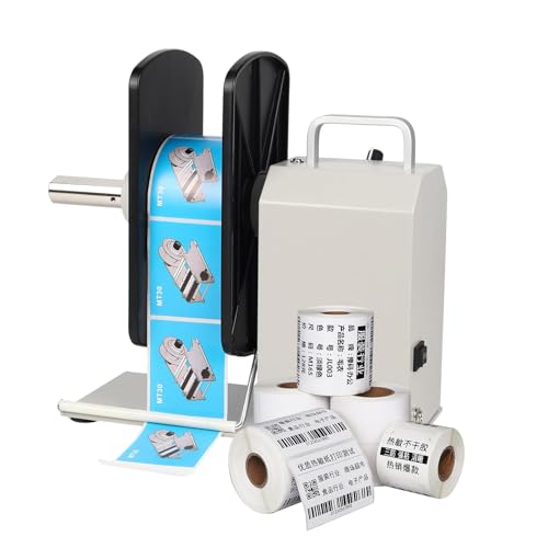 TBANVOO Bidirectional Label Rewinding Machine, Automatic Label Rewinder, Core Range 1