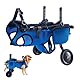 Hundewagen für Hinterbeine, Verstellbarer Rollwagen für kleine Haustiere 4–9 kg, atmungsaktives Mesh, Aluminiumrahmen, sichere Schnallen, reflektierendes Design, mit Urin- und Abfallbeutel