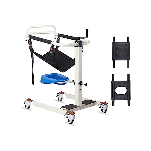 Silla de traslado de pacientes con ruedas elevadoras para el hogar, elevador portátil, inodoro de cabecera, ducha de transporte, ayuda de enfermería con ruedas elevadoras y cuña