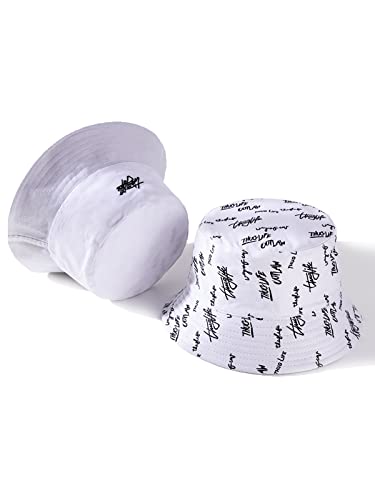 Image of Packable Reversible Printed Bucket Hat Unisex for Men Women Beach Fisherman Cap