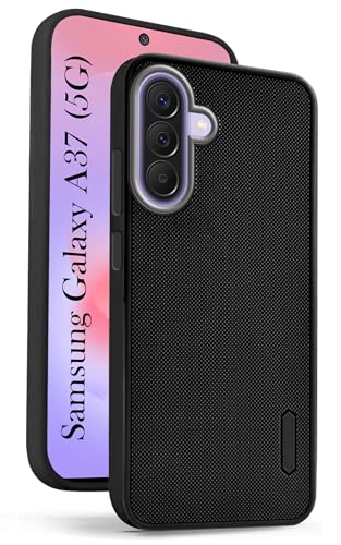 Image of Jkobi Rubberised Back Cover Case for Samsung Galaxy A37 5G (Textured Grip Design | Micro-Fiber Cloth Inside | Slim and Light Weight | Soft Touch and Feel)