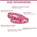 DILLYBUD Leather Cat Collars for Boy Girl Cats with Bell and Safety Elastic Belt, Personalized Love and Fish Stud Adjustable Safe Buckle Collar for Kitty Small Big Cats Size 8-11 Inch, Rose