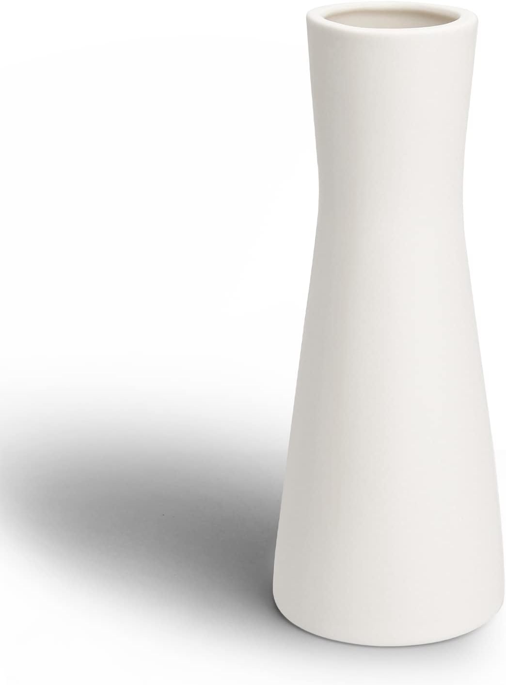 Ceramic Vase 9" White Vase Decoratif Style Simple Style Pampas Flower VaseRustic VaseBoho