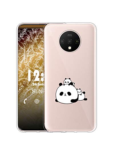 Sunrive Funda para Motorola Moto E4 Plus, Silicona Slim Fit Gel Transparente Carcasa Case Bumper de Impactos y Anti-Arañazos Espalda Cover(TPU Panda 6)