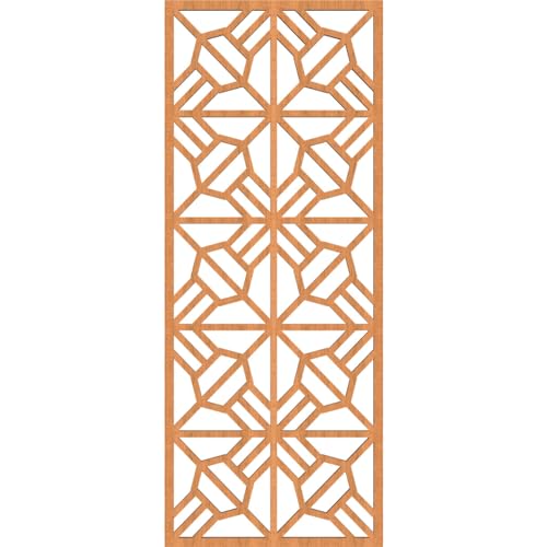 Image of Auburn Decorative Pierced Fretwork Wood Wall Panels, 13 3 /8 inchW x 34 3 /8 inchH x 3 /8 inchT, Cherry