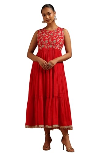 Robe Chanderi floral zari pour femme élégante et fleurie