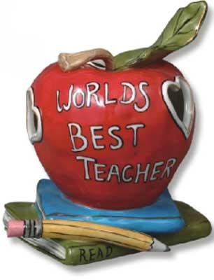 Heather Goldminc Worlds Best Teacher T-Lite - Clayworks