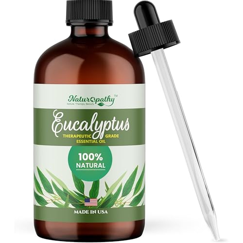 Naturopathy Eucalyptus Essential Oil, Therapeutic Grade, Premium Quality Perfect for Aromatherapy (4 fl oz)