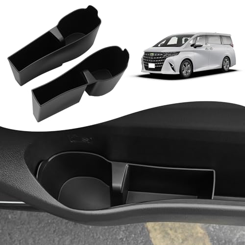 Cartist トヨタ アルファード ヴェルファイア 40系 ドアカップホルダー TPE素材 Alphard Vellfire 4代目 2023年~現行 衝撃吸収 フロントドアドリンクホルダー アンチスキッド 収納ボックス 専用設計 収納ケース アクセサリ