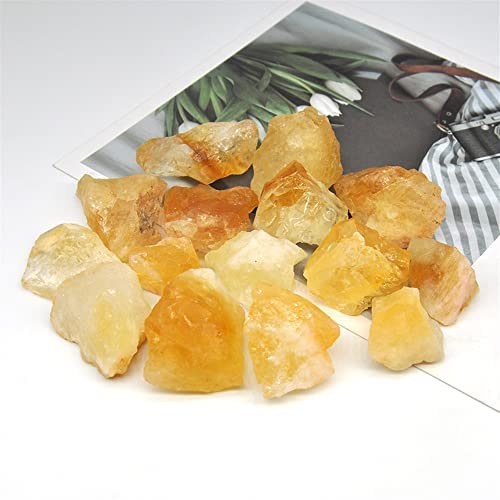 Citrine naturelle de guérison en vrac, pierres de quartz pour lithothérapie 300g