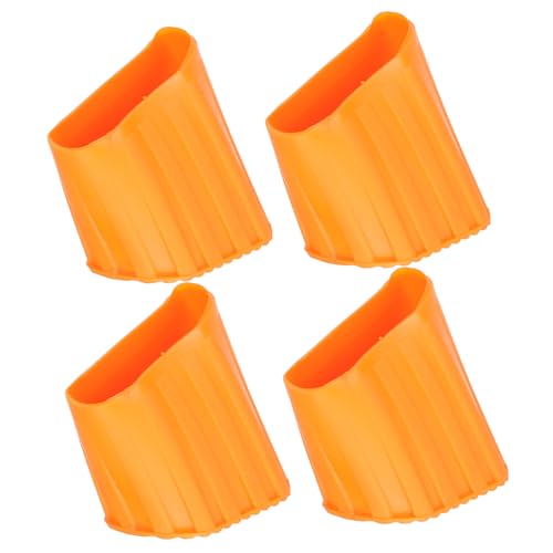 Zerodeko Patins en Plastique pour Pieds d'Échelle Extensible 4 Pièces 5X45X25 CM Bruit et Vibration pour Bricoleurs
