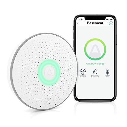 Airthings 2950 Wave Radon - Smart Radon Detector with Humidity & Temperature Sensor – Easy-to-Use – Accurate – No Lab Fees – Battery Operated - Free App