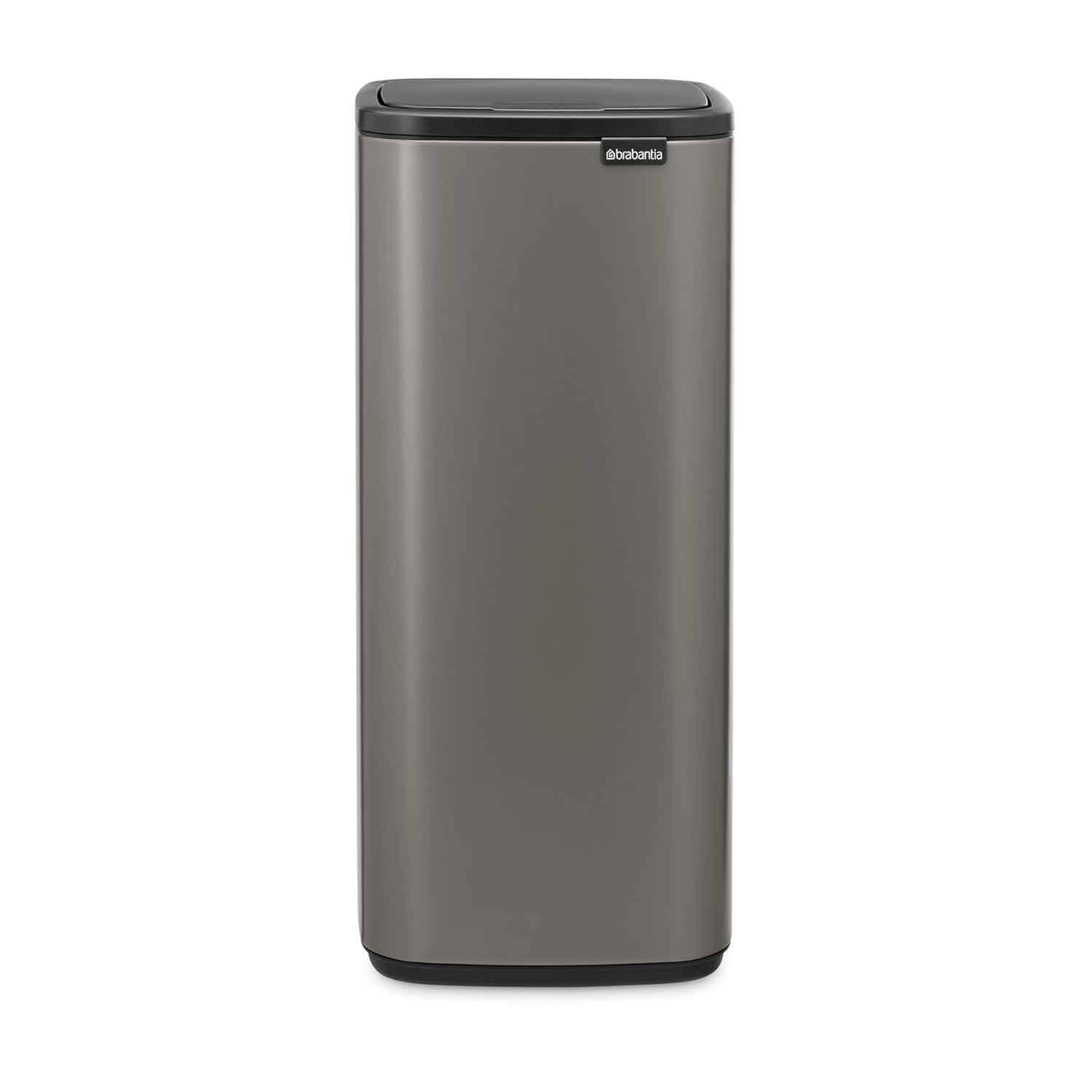 Brabantia Poubelle Bo Touch 30L (Platine) – Poubelle cuisine compacte à ouverture automatique soft-touch – Système de tri des déchets avec seau amovible – Sacs-poubelle PerfectFit gratuits inclus