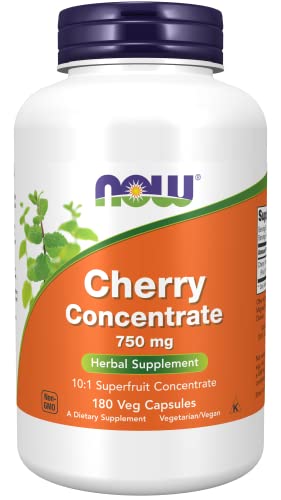 NOW Black Cherry Extract 750mg, 180 Veg Capsules