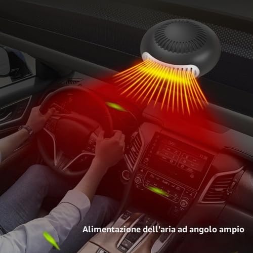 Riscaldatore Spazio Portatile, Riscaldatore a Batteria Elettrica 170W tranquillità con 2 Temperature per Campeggio Uffici Automobilistici,Compatibili con 48 11 1820 Batterie