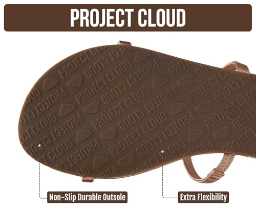Image of Project Cloud Summer Sandals for Women with Memory Foam Insole (Transition) | Memory Foam Insole; Beach Flip Flops; Non-Slip Sole; Lightweight Double Straps; Summer Sandals for Women; Everyday Comfort