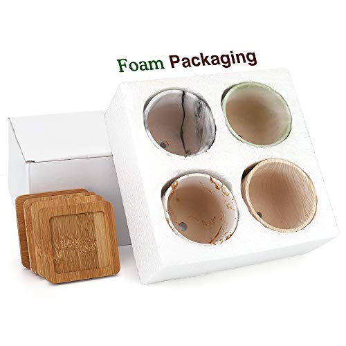 Luxspire 2.8 Inch Small Succulent Pots Set of 4, Mini Ceramic Porcelain Succulent Cactus Plant Pot Planter Container⦠- Afbeelding 8