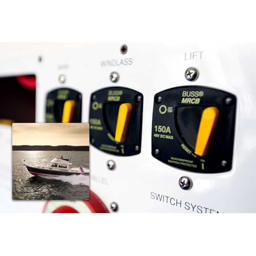 Blue Sea Systems 7048 187 Series Circuit Breaker, Panel Mount, 150A DC