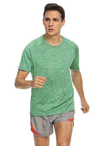 Xelky 4-5 Pack Men's Dry Fit T Shirt Moisture Wicking Athletic Tees Exercise Fitness Activewear Short Sleeves Gym Workout Top4