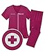 TEEAMORE Custom Embroidered Women's Medical Scrub Set Add Your Text Medical Premiere Flex V-Neck Top & Bottom