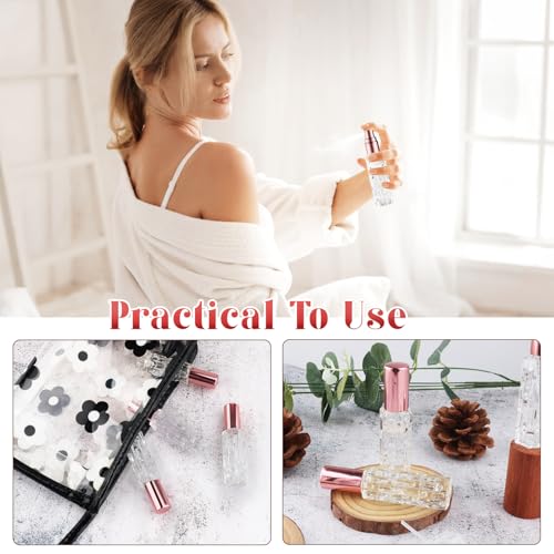 10 Pack 10ml Glass Perfume Bottles Refillable Fine Mist Spray Atomizer Travel Size Fragrance Bottles with Sprayer for Perfume Essential Oil Liquid Cosmetic4