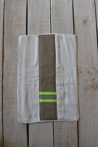Fis Firefighter Personalized Tan Baby Burp Rag And Bib Set #TOP3
