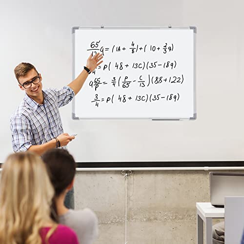 3 Pack Dry Erase Boards, Magnetic Dry Erase White Board Sliver Aluminum Framed Whiteboard Message Presentation Board White Board Bulk Wall Mounted Board For School Office And Home (24 X 18 Inch) #TOP6