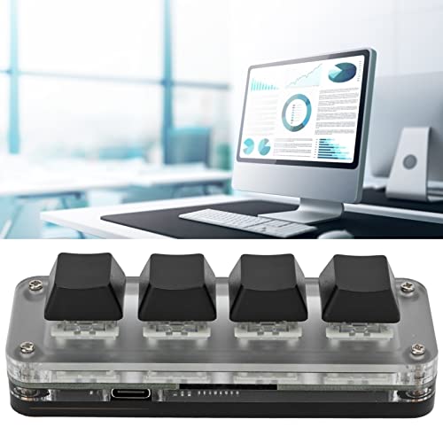 Teclado Mecánico Mini 4 Teclas RGB Conectividad Type C miniatura 5