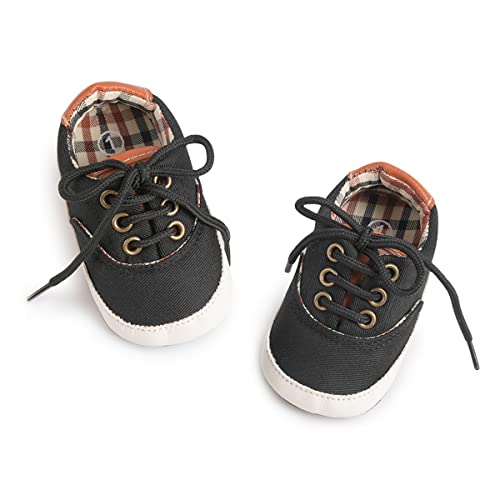 Image of Infant Baby Boys Girls Canvas Sneaker Toddler Slip On Anti Skid Newborn First Walkers Candy Shoes for 0-18 Months