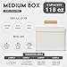 ZOES HOMEWARE 3-Set Laundry Room Organization and Storage | Modern Farmhouse Laundry Room Decor | Laundry Container for Organizing Laundry Pods, Laundry Powder, Dryer Sheets, Dryer Balls, Cream White