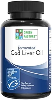 BLUE ICE Fermented Cod Liver Oil -Non-Gelatin 120 Capsules