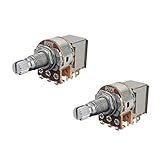 Ideal para la construcción de guitarra / bajo eléctrico, para montaje en placa de control / golpeador. Se puede utilizar como control normal de volumen o tono, o controlar la fase de la pastilla, la conmutación en serie / paralelo, las derivaciones de bobina y más.