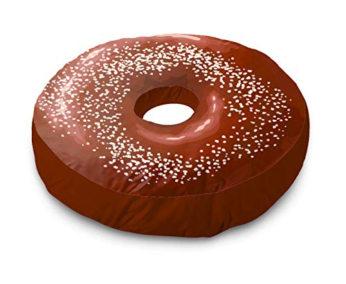 Image of Kesar Enterprises Donut /Doughnut Cushion /Pillow | Velvet Fabric|Birthday Gifts | Soft Toys | Suitable for Wheelchair, Car Seat, Home or Office for Kids Cushion | Size 14x14 inches