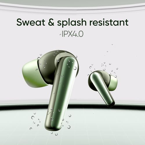 Image of Mivi DuoPods Aura 35 dB Quad-mic ANC Wireless TWS Earbuds, 60H Playback, 13mm Bass Drivers, Gaming Mode 50ms, Bluetooth v5.3, IPX4 Sweat Proof, Made in India