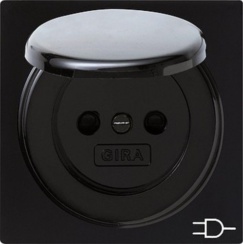 Preisvergleich Produktbild Gira 045447 Schuko schwarz Stecker Steckdose