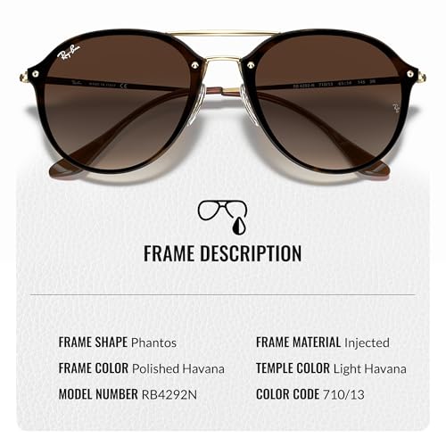 Ray-Ban RB4292N BLAZE DOUBLE BRIDGE Phantos Shaped Sunglasses for Men & Women with Official RAYBAN Eyewear Kit3