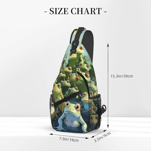 Bolso cruzado tipo sling para hombre y mujer negro miniatura 3