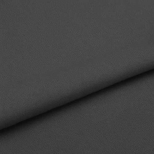 Image of DECOR2ADMIRE 300 TC Premium Glace Cotton Solid Lines Pastel Shades Bedsheet for Single Bed with 1 Pillow Cover for Home (Solid-Plain Dark Grey, Single 60 inch x 90 inch)