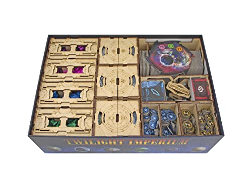 TowerRex Organizer for Twilight Imperium Board Game and Prophesy of Kings Expansion, Storage Insert, Accessories Upgrade