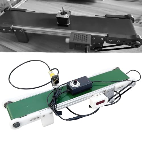Cinta transportadora de escritorio de PVC para bricolaje, herramienta de aprendizaje de fricción para experimentos científicos y equipos de línea de producción pequeña, perfecta para proyectos