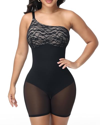SHAPESHE Womens Lace Shapewear Tummy Control Strapless Body Suit Fajas Colombianas Butt Lifting...