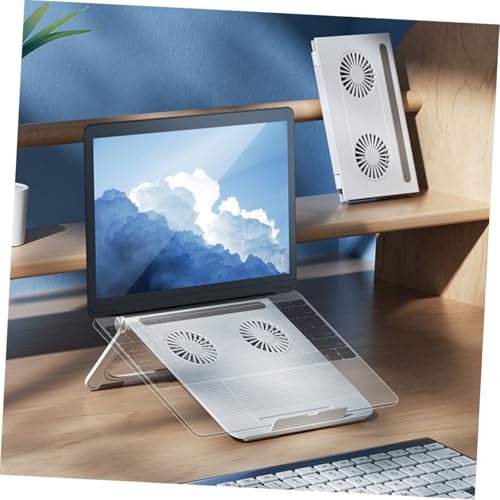 Base portátil para laptop con ventiladores dobles y soporte ajustable miniatura 6