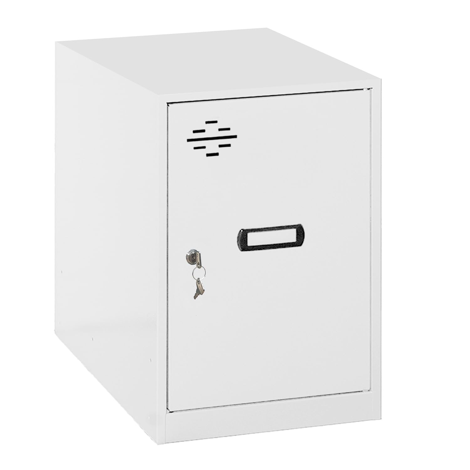 Simon Rack Taquillas Vestuario Pequeña, 475x300x500 mm, Amario Metalico Pequeño, Incluye Llave, Blanco - Simonlocker