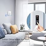 1080p Wireless Video Doorbell with Indoor Ring Chime, Enhanced Security with AI Human Detection, Night Vision, 2-Way Audio, Cloud Storage, Real-Time Alerts, Smart Home Protection - Image 2