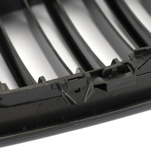 Cubierta de lámpara antiniebla y rejilla delantera de riñón negro para coche E46 Facelift 4